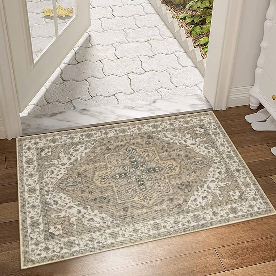 Amazon.com: Collive Washable Indoor Doormat, Non Slip Retro